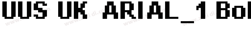 UUS UK ARIAL_1 Bold字体转换